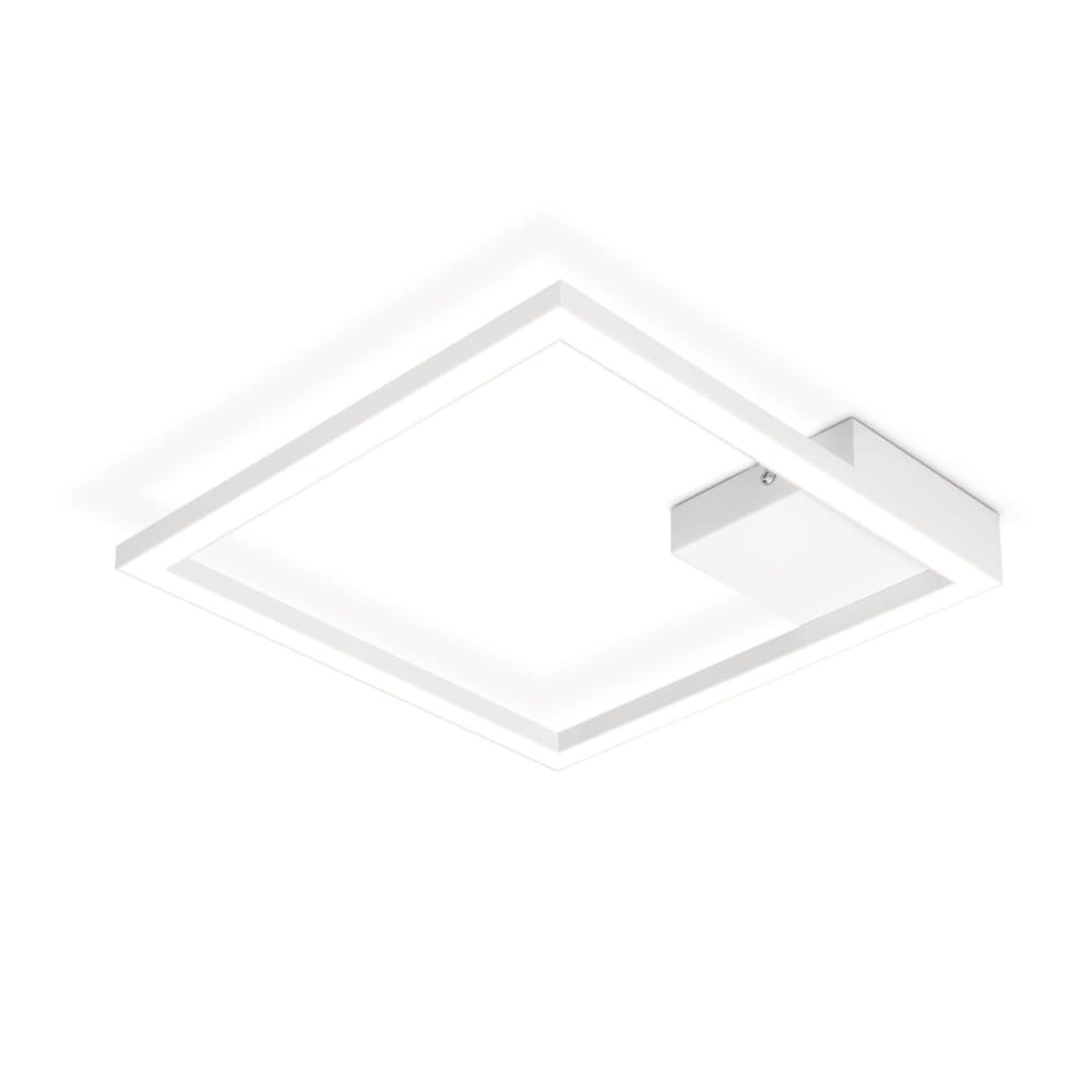 Gertrud - plafonnier led en métal, coloris blanc, l 30 cm