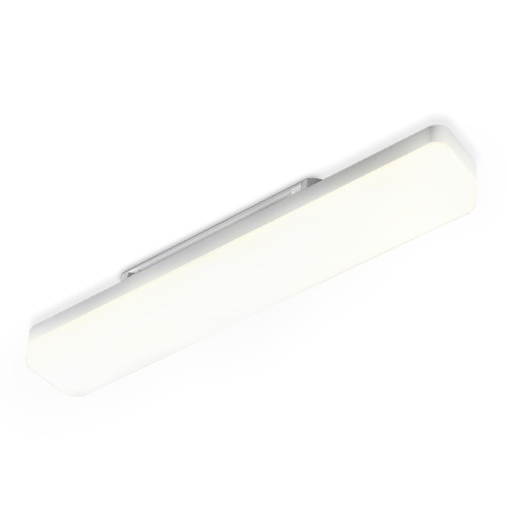 Hammer - plafonnier led en plastique, coloris blanc, l 60 cm