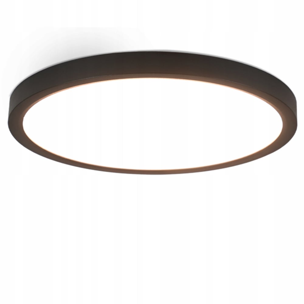 Charme - plafonnier led en plastique, coloris noir, l 30 cm