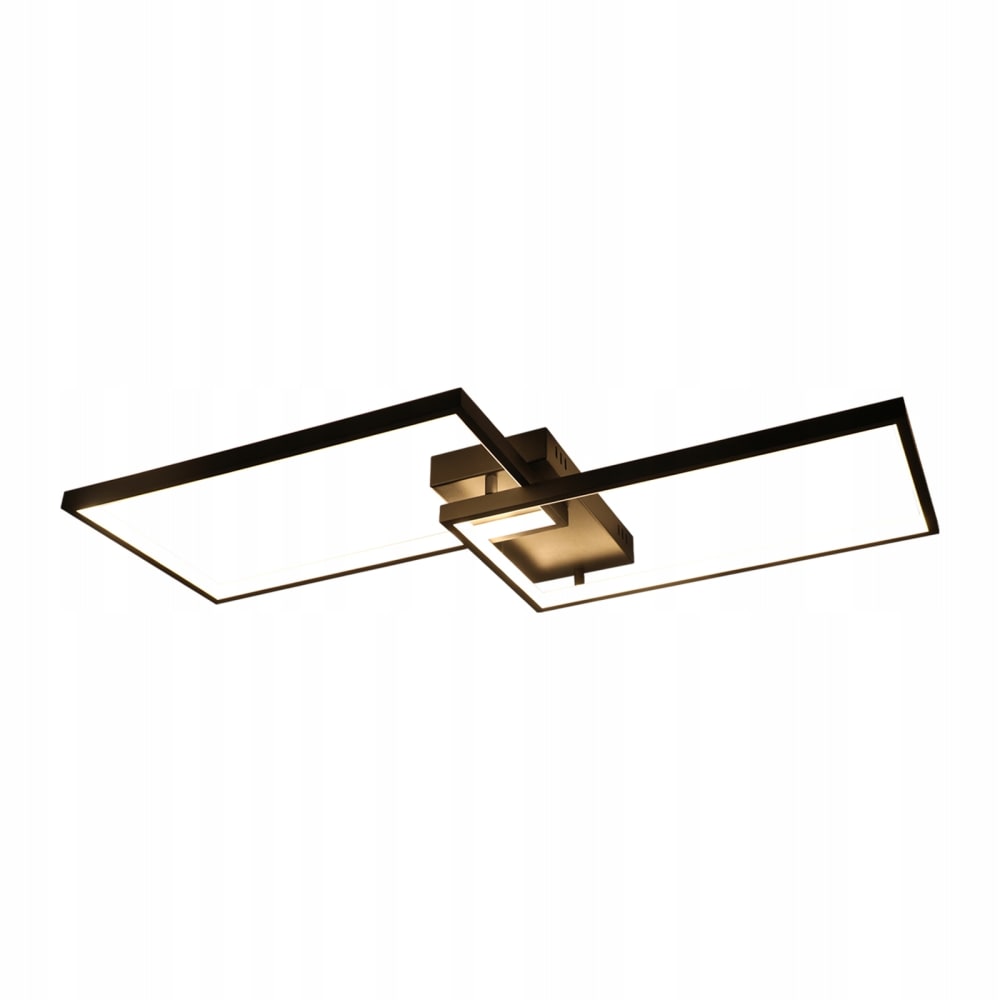 Galloway - plafonnier led en métal, coloris noir, l 60 cm
