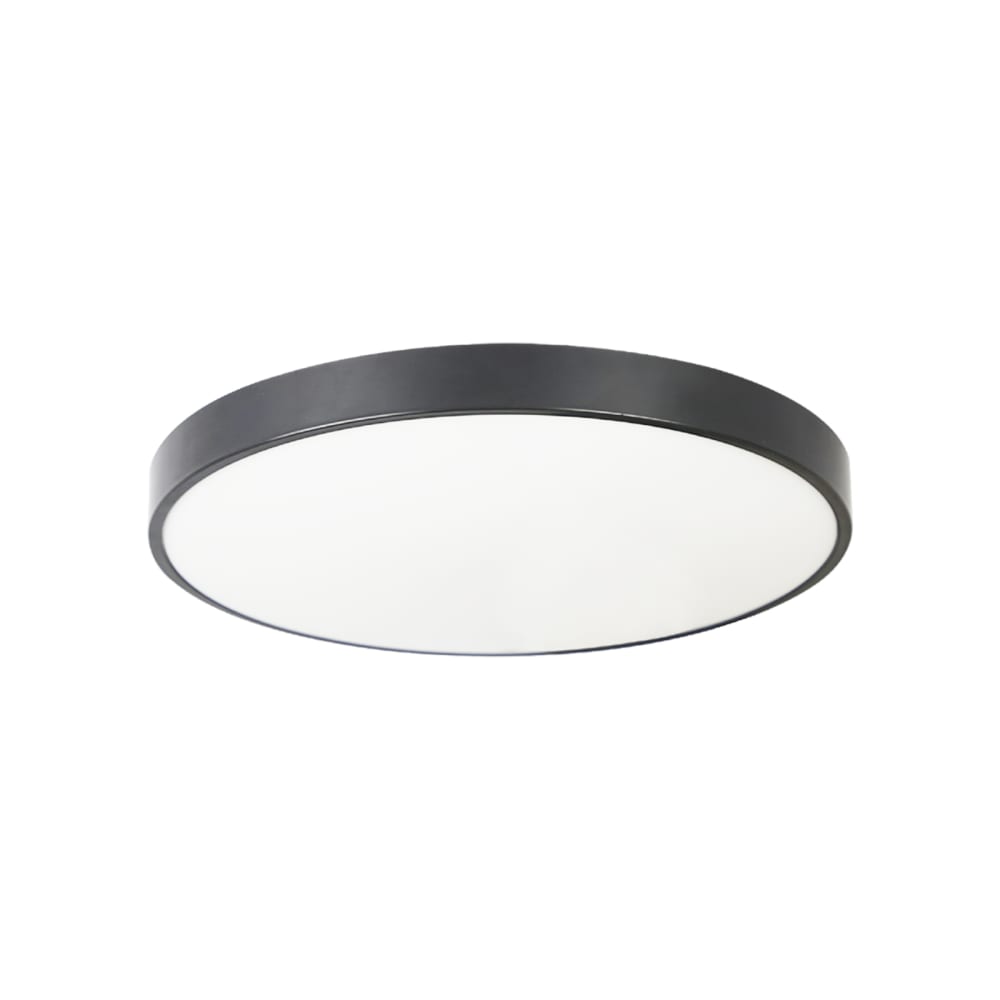 Hardy - plafonnier led en plastique, coloris noir, l 28 cm