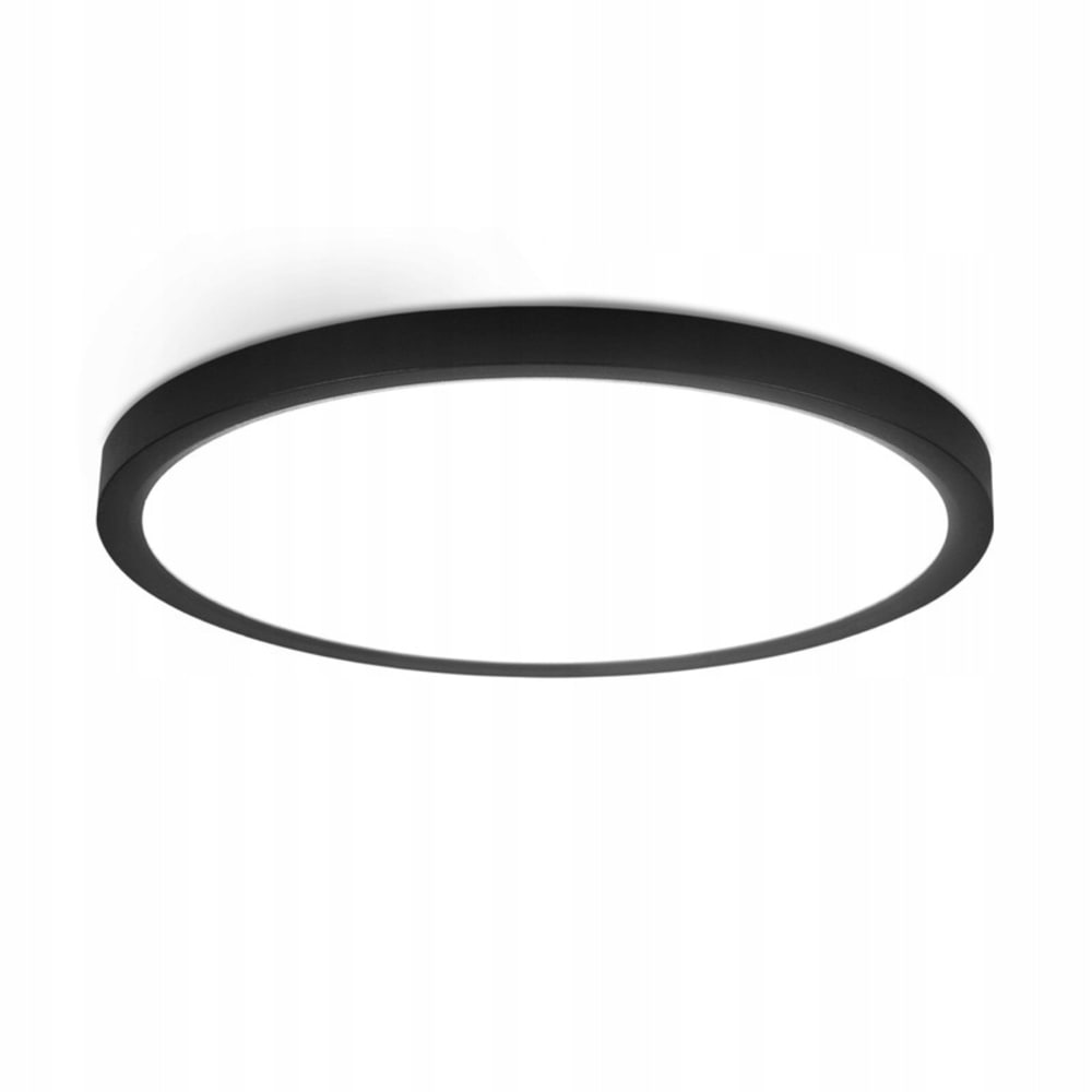 Grove - plafonnier led en plastique, coloris noir, l 30 cm