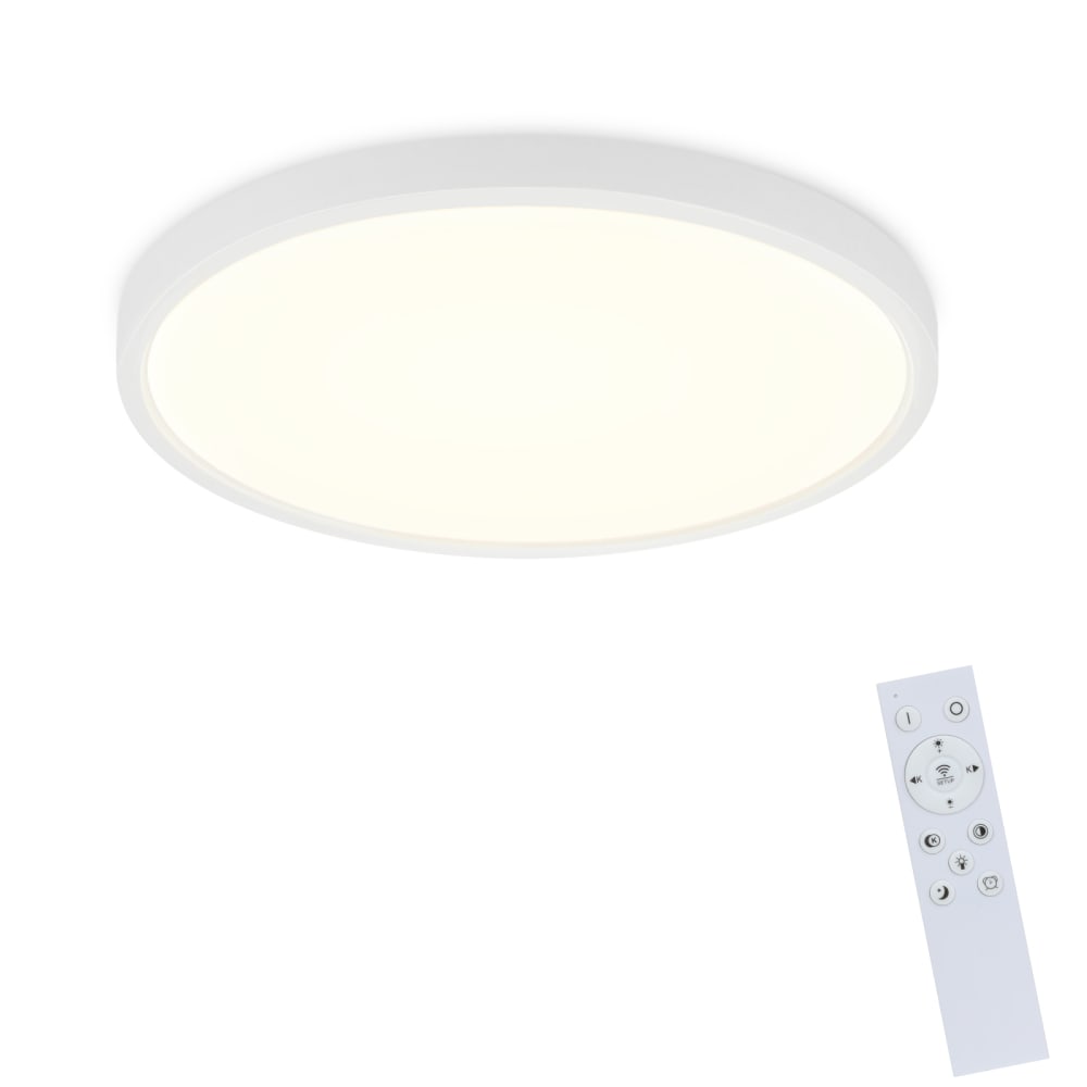 Görlitz - plafonnier led en plastique, coloris blanc, l 28 cm