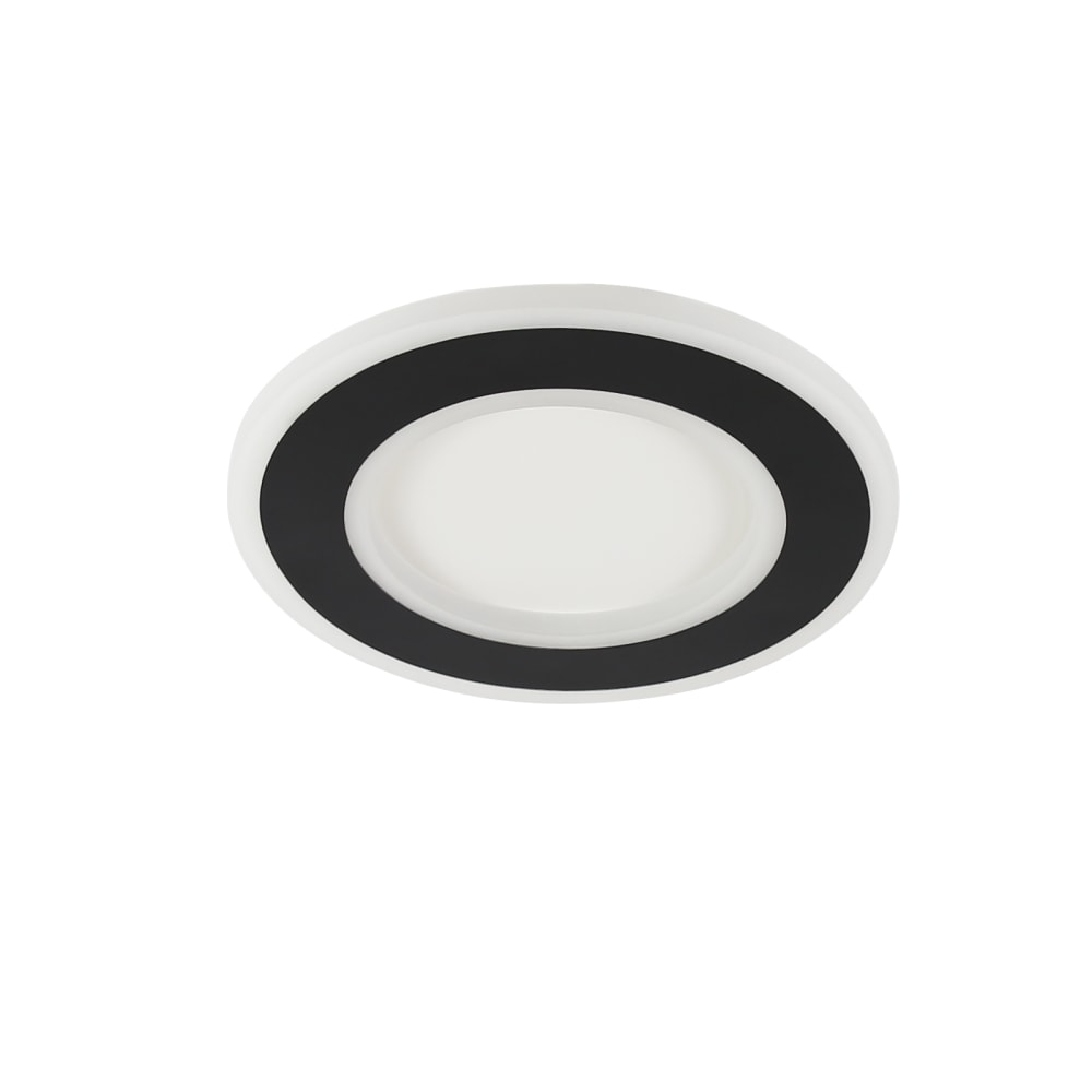 Nettlife Kissingen - LED-Deckenleuchte aus Metall, Schwarz, L 24 cm style modern Schwarz Metall
