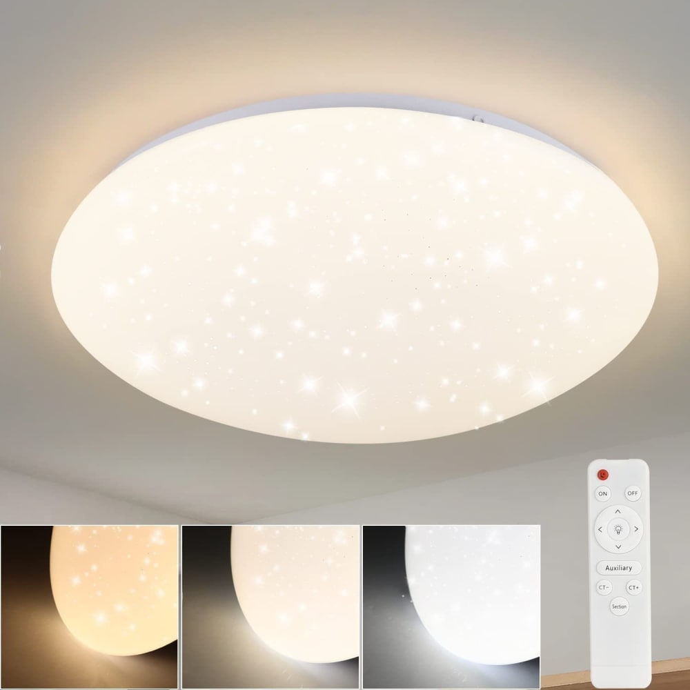 Kukla - plafonnier led en plastique, coloris blanc, l 29 cm — vue 3