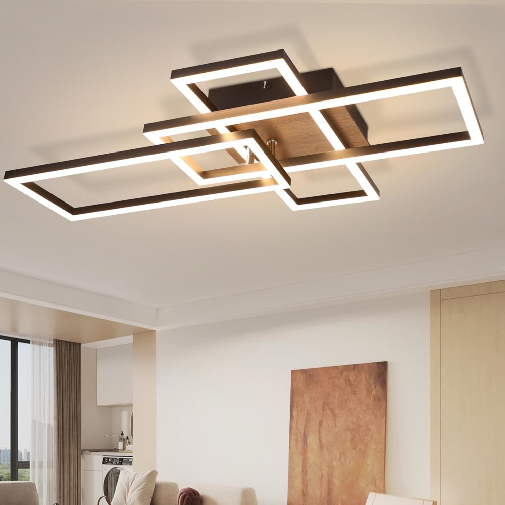 Fynn - plafonnier led en métal, coloris noir, l 65 cm — vue 3