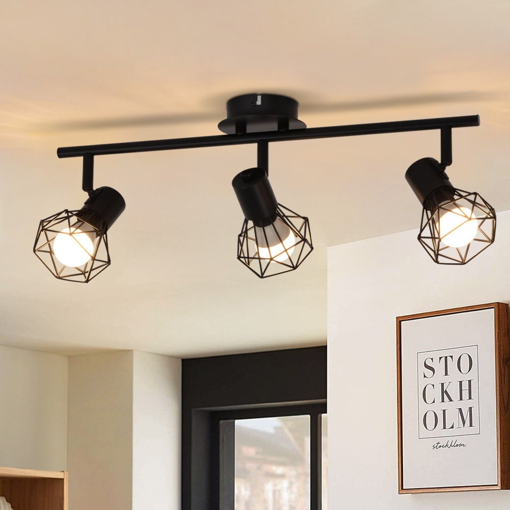 Hydrobreeze - spot de plafond en métal, noir, l 49 cm — vue 3
