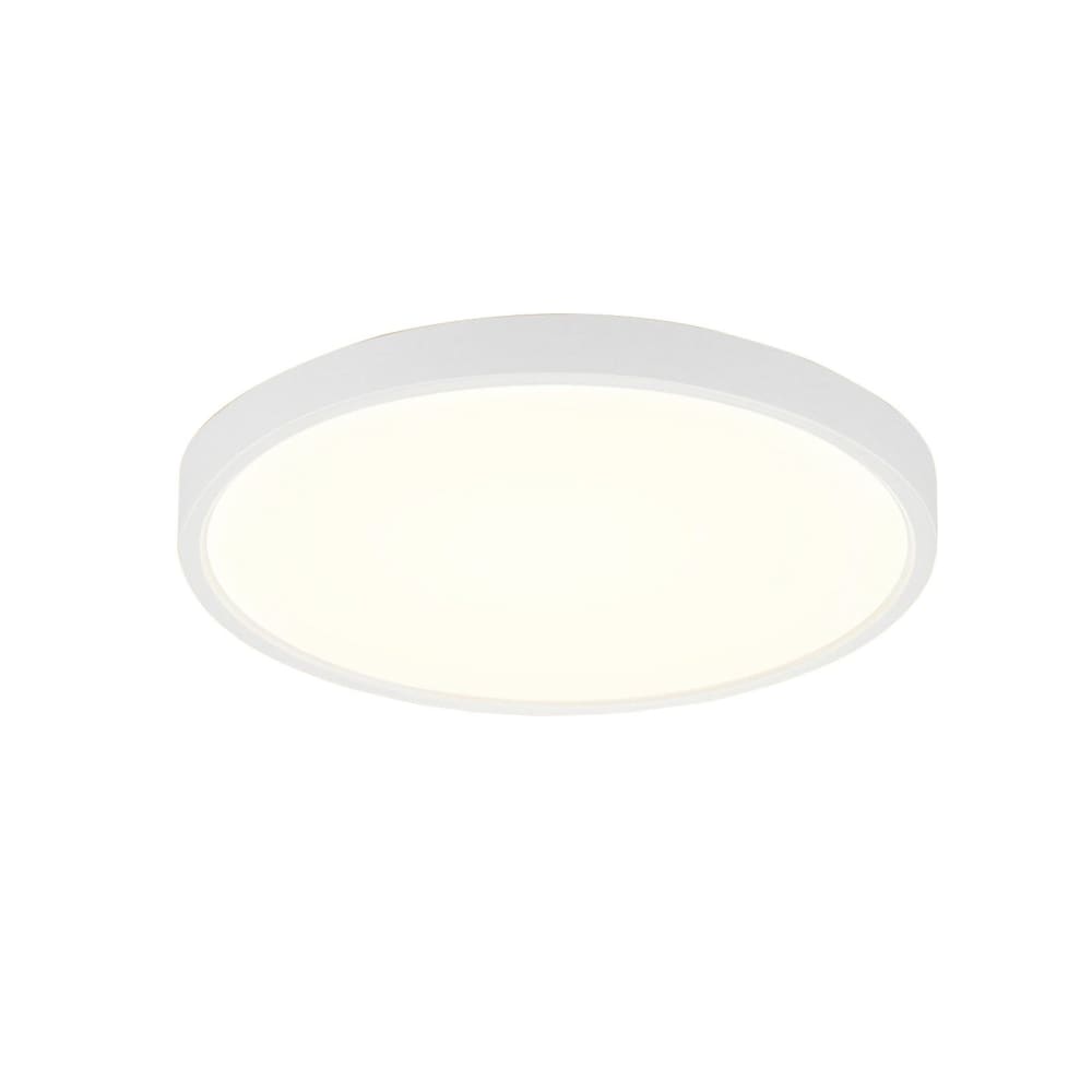 Arno ii - plafonnier led en plastique, coloris blanc, l 22 cm