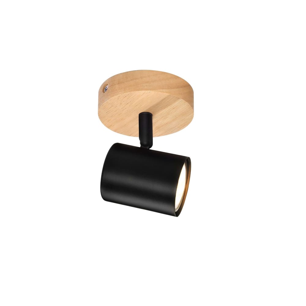 Hettinger - spot de plafond en métal, coloris noir, l 10 cm, gu10
