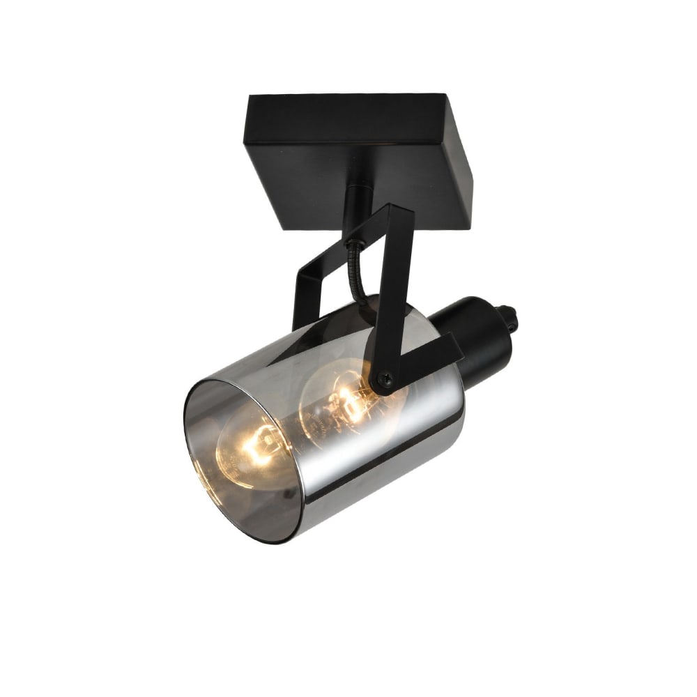 Edwards - spot de plafond en métal, coloris noir, l 10 cm, e14