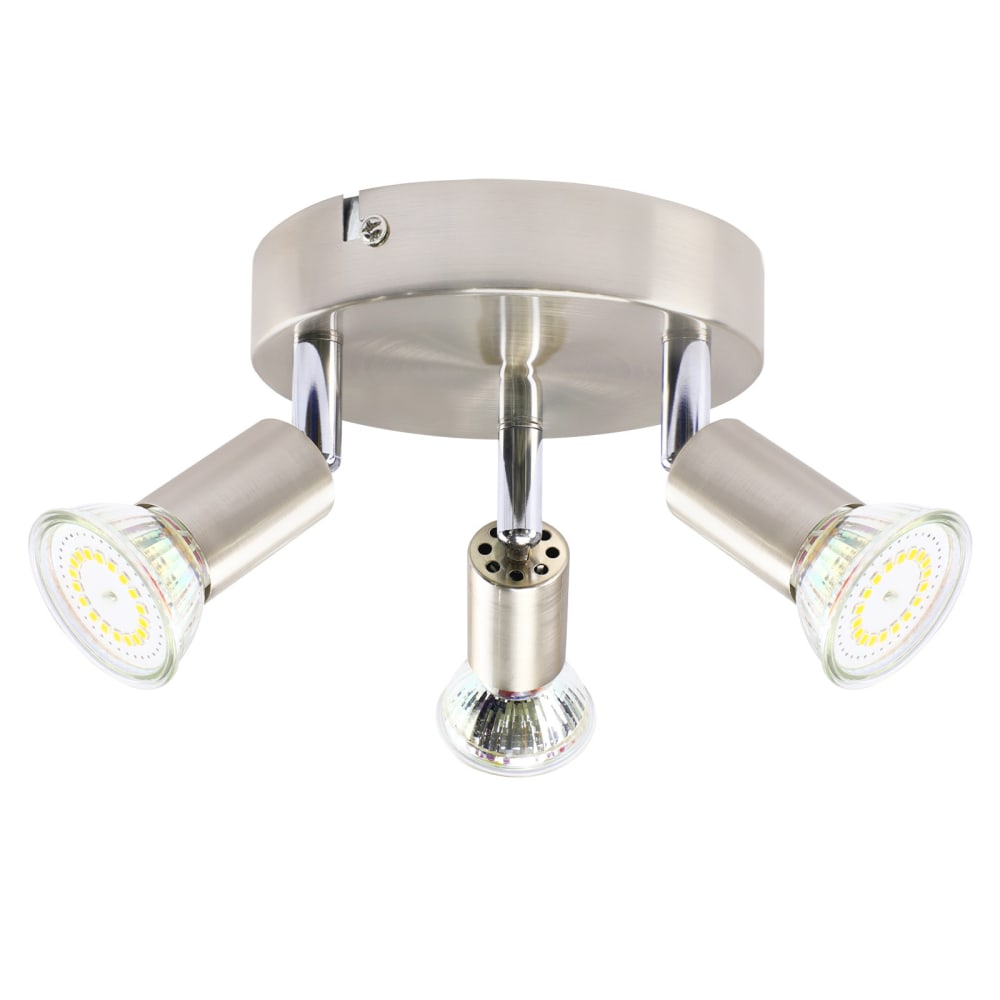 Yastrzemski - spot de plafond en métal, argent, l 14 cm