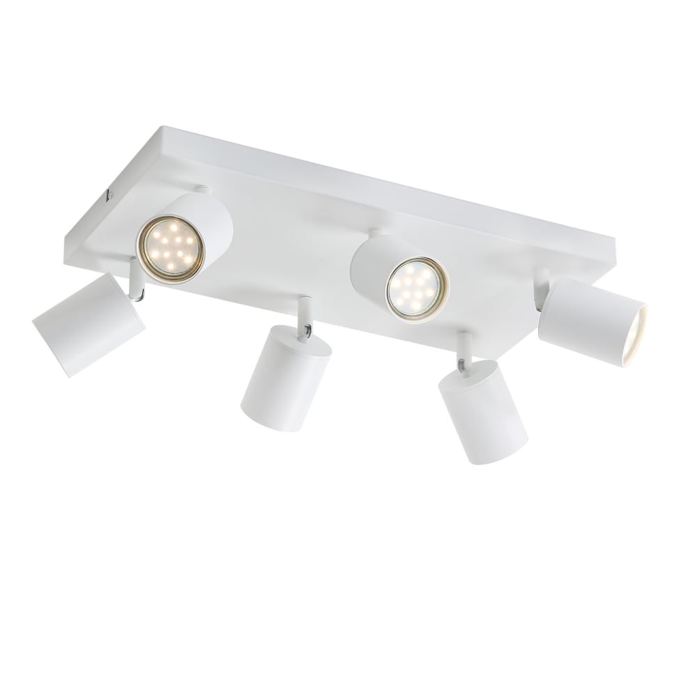 Nettlife Sonnensystem - Deckenstrahler aus Metall, Weiß, 40 cm, 6-flammig style modern Weiß Metall