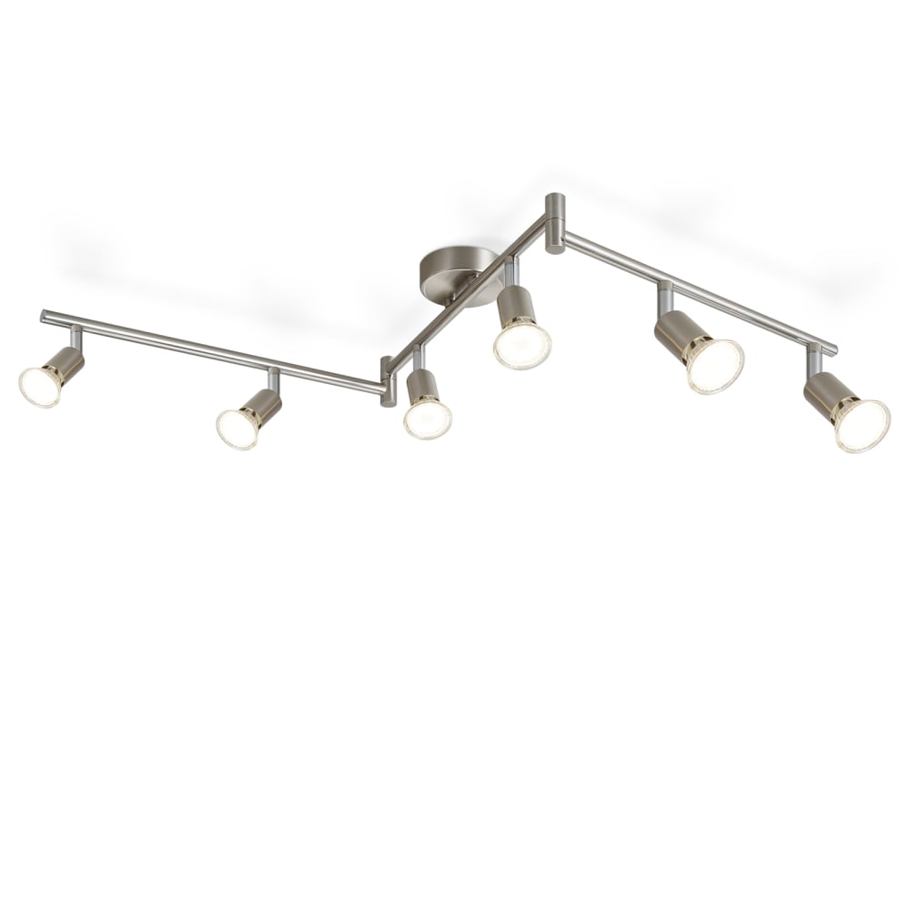 Jennings - spot de plafond en métal, argent, l 108 cm