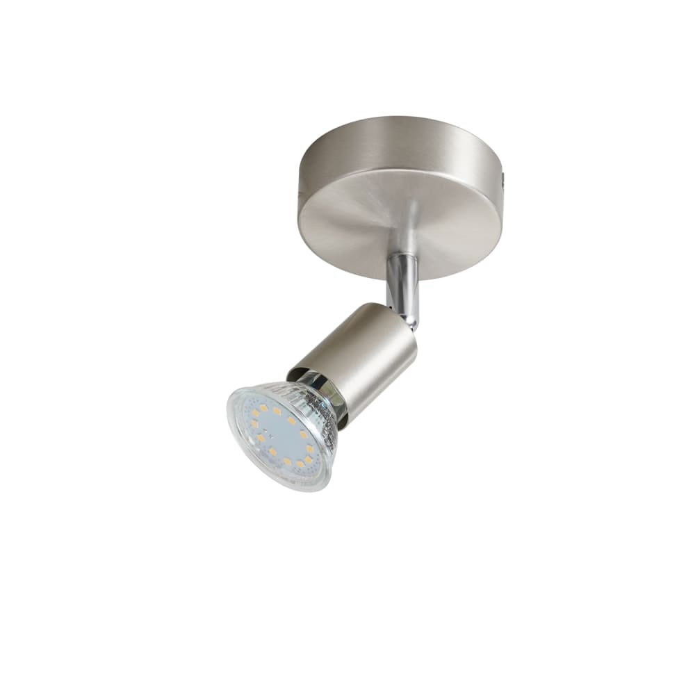 Nettlife Senta - Deckenstrahler aus Metall, Silber, L 8 cm, GU10 style modern Silber Metall