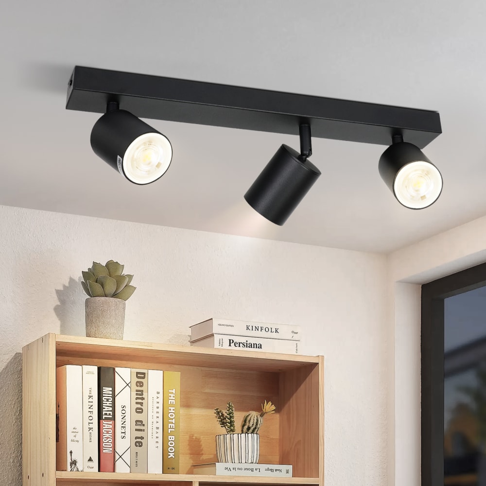 Hitchcock - spot de plafond en métal, noir, l 42 cm — vue 3