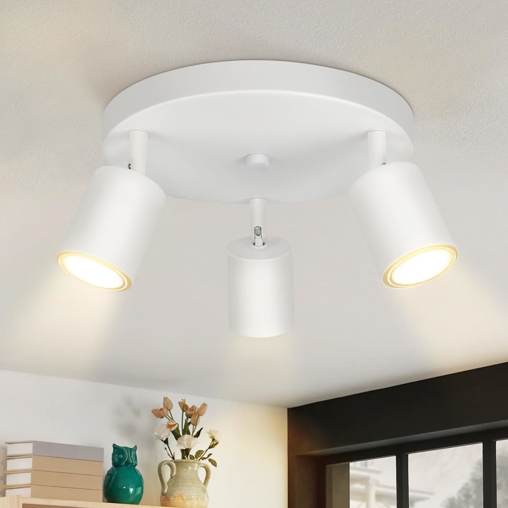 Hoffnung - spot de plafond en métal, blanc, l 24 cm — vue 3