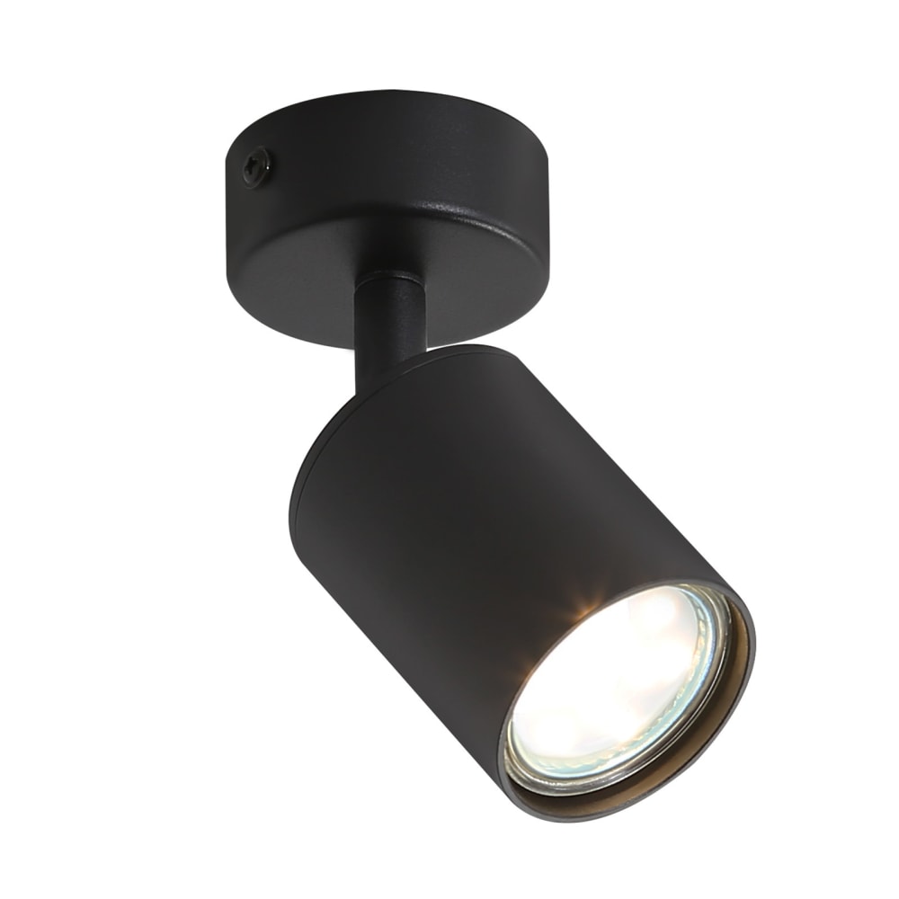 Ingeborg - spot de plafond en métal, coloris noir, l 6 cm, gu10