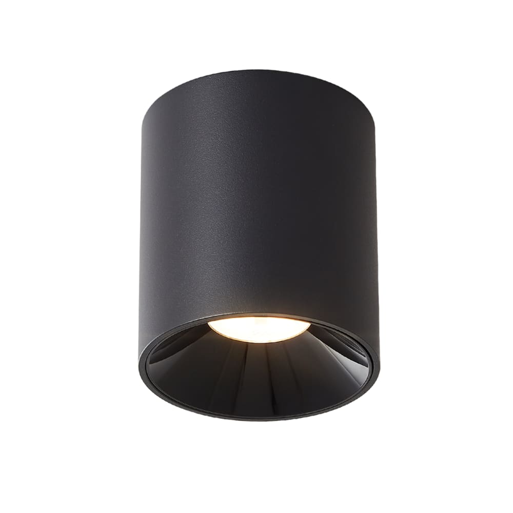 Inspiration - spot de plafond led en métal, coloris noir, l 6 cm