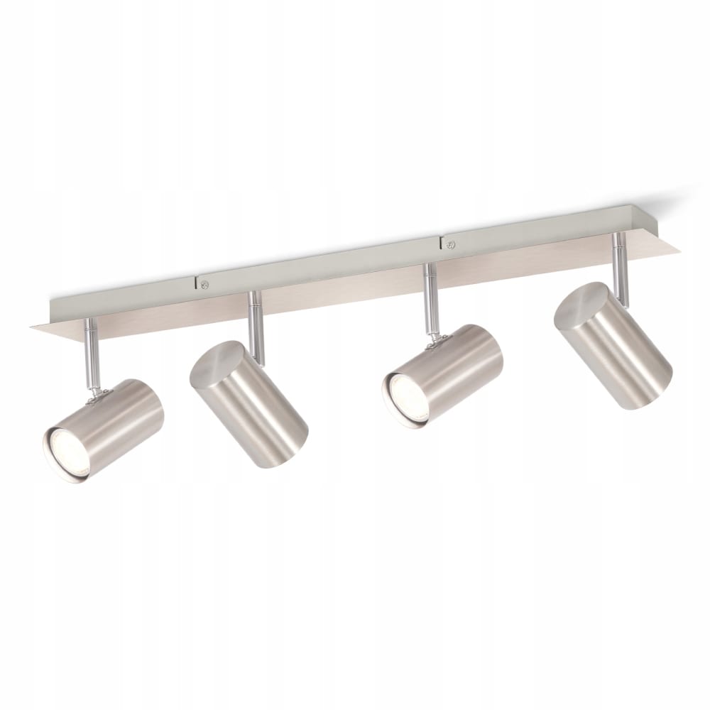 Herz - spot de plafond en métal, argent, l 62 cm, 4 lumières