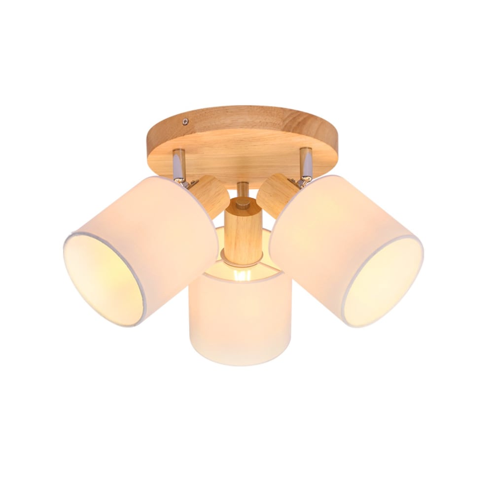 Energie - spot de plafond en tissu, marron, l 20 cm