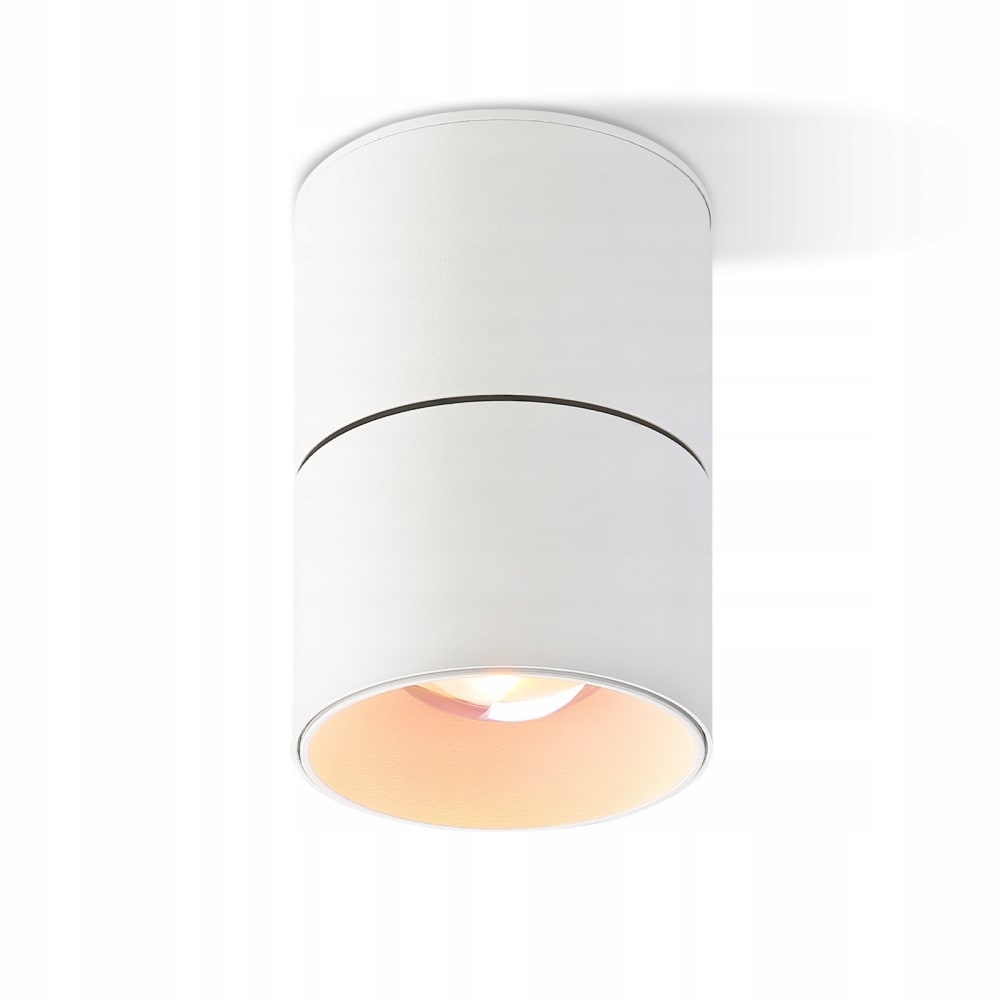 Nettlife Martha - LED-Deckenstrahler aus Metall, Weiß, L 10 cm style modern Weiß Metall