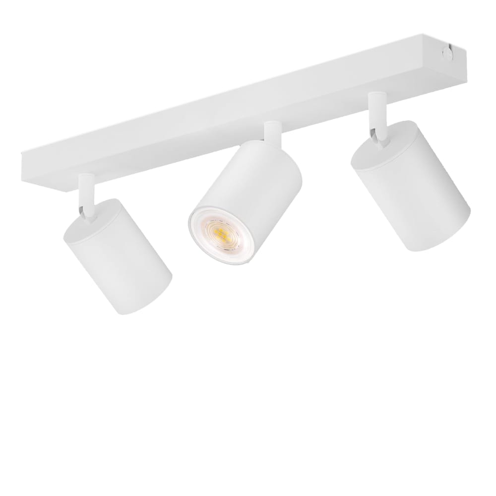 Hodges - spot de plafond en métal, blanc, l 42 cm, 3 lumières