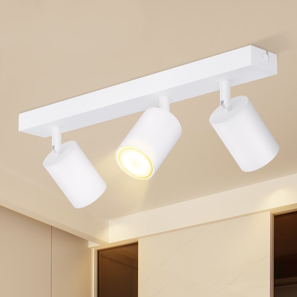 Hodges - spot de plafond en métal, blanc, l 42 cm, 3 lumières — vue 3