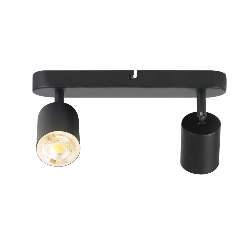 Hitzeperl - spot de plafond en métal, noir, l 27 cm