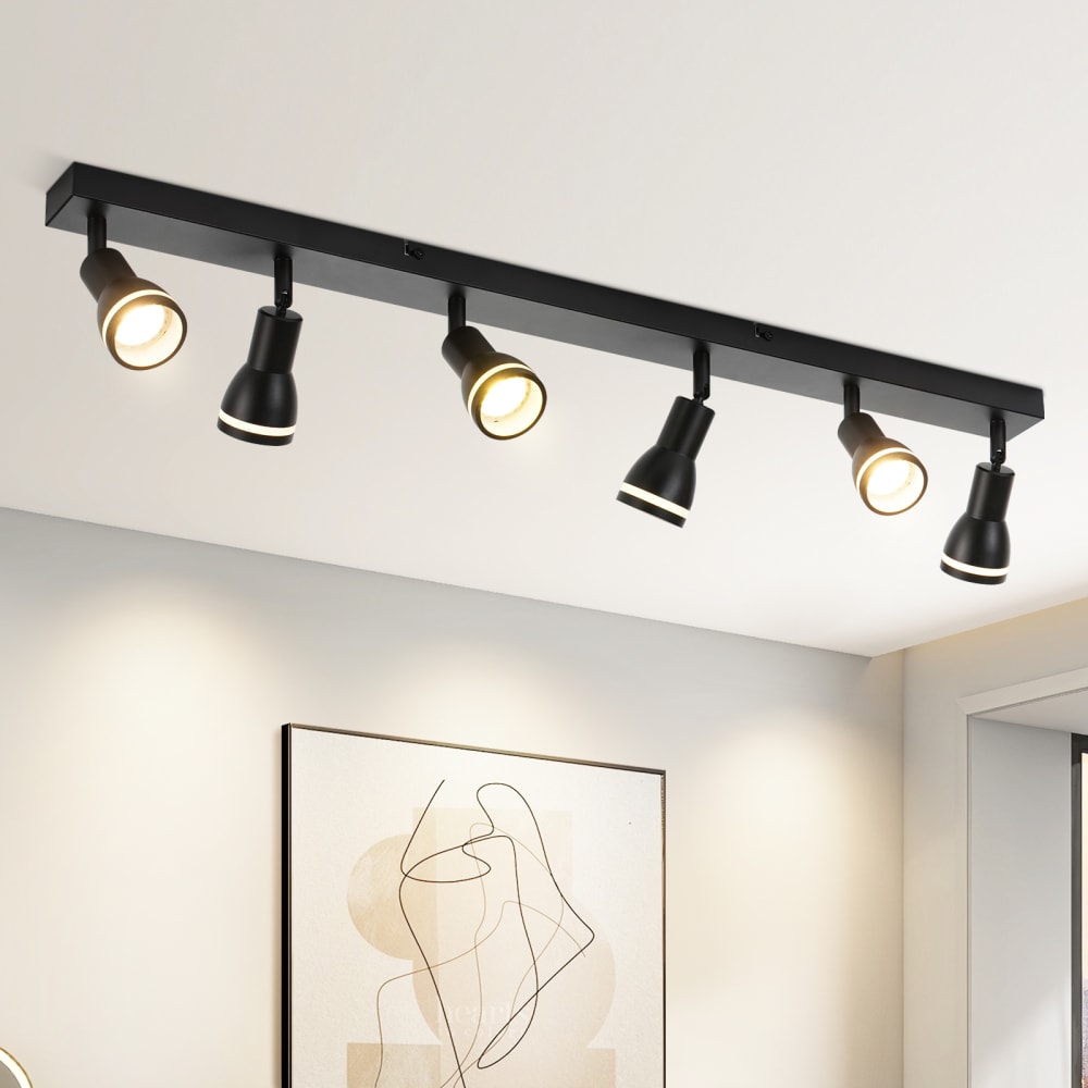 Roberts - Deckenstrahler aus Metall, Schwarz, L 83 cm, GU10 -