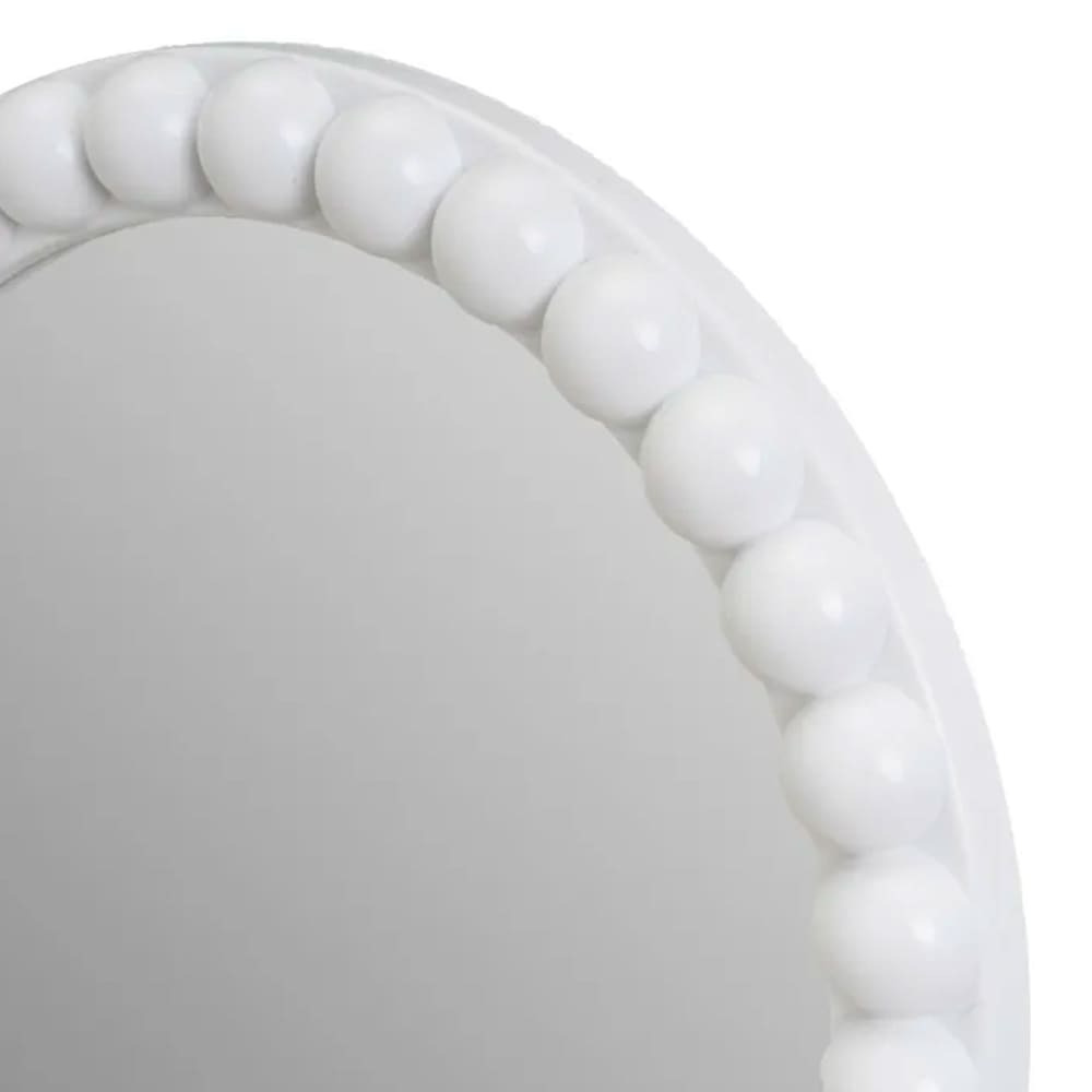 Set de 3 miroirs ronds en polypropylène blanc 25x25x2cm - Maisons du Monde