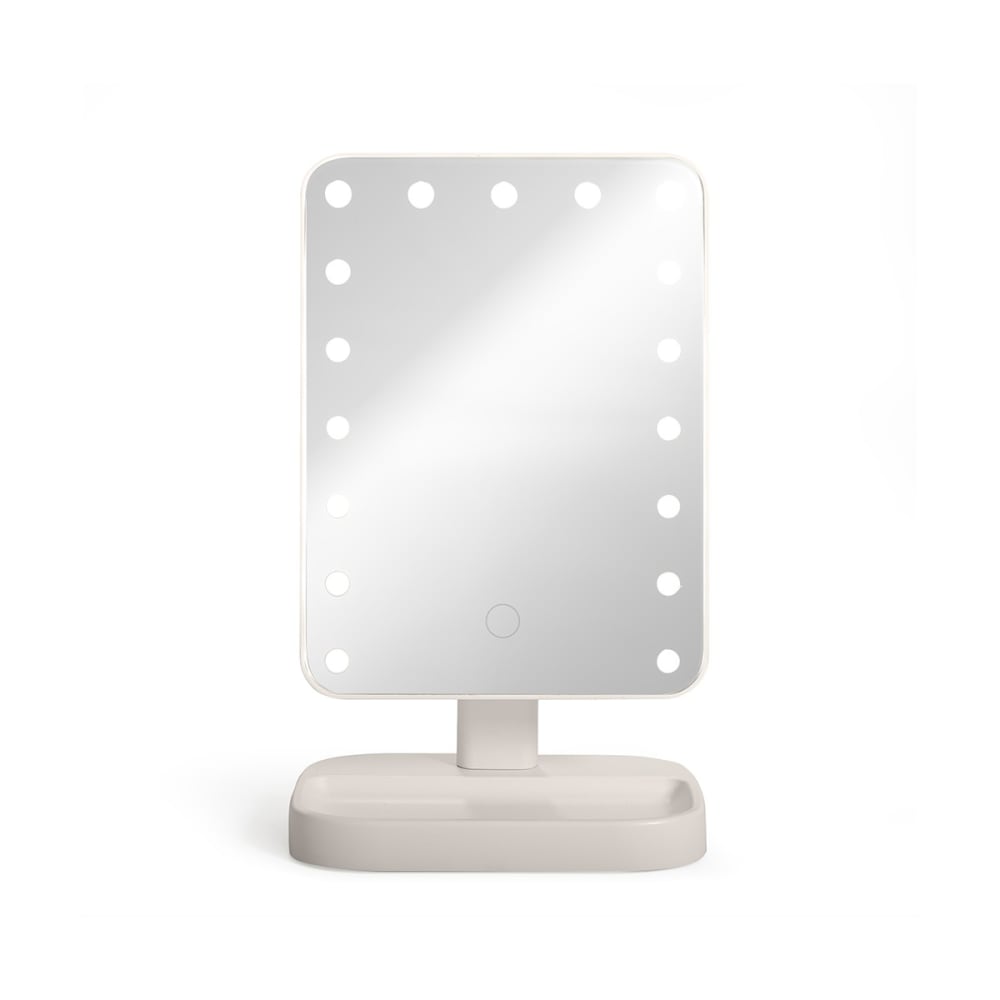 Miroir de maquillage lumineux Gris