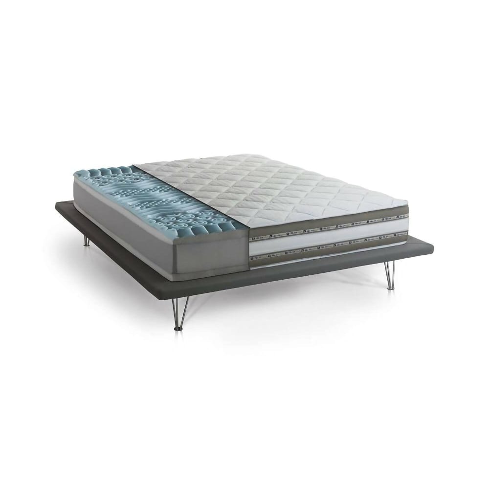 Matelas simple en mousse à mémoire de forme blanc 90x200 cm