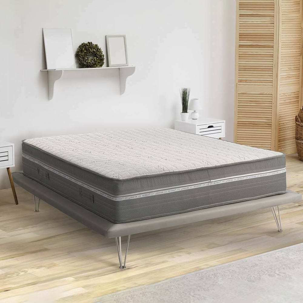 Matelas demi-carré en mousse à mémoire de forme blanc 120x190 cm - Maisons du Monde
