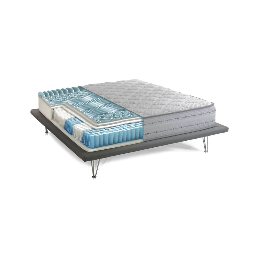 Matelas simple en mousse à mémoire de forme blanc 90x190 cm