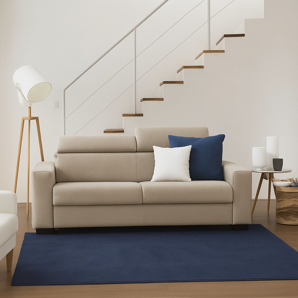 Canapé lit 2 places en tissu beige 180x95h85 cm - Maisons du Monde