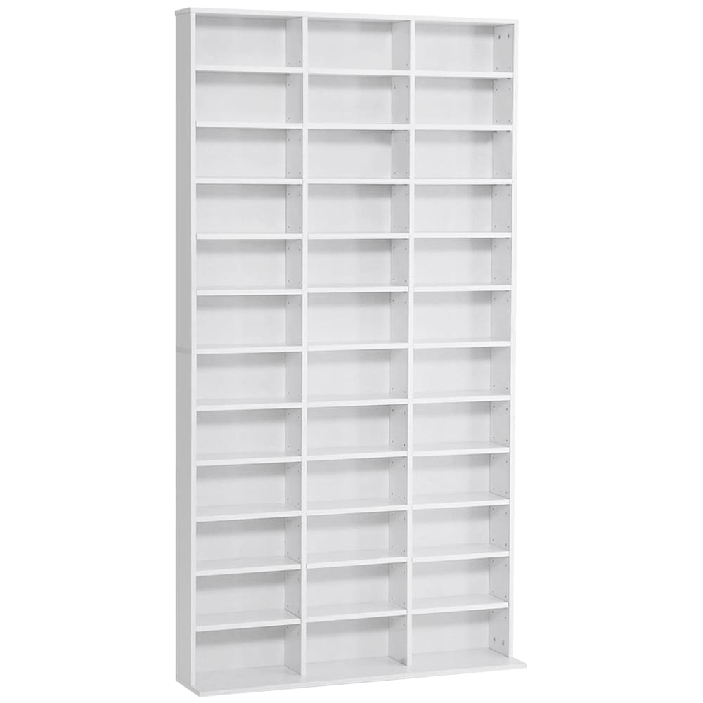 Étagère rangement cd/dvd 33 compartiments réglables - Maisons du Monde