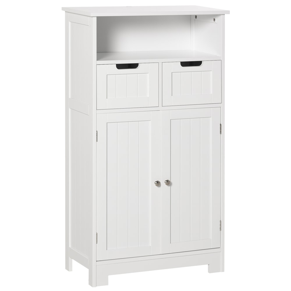 Meuble bas de salle de bain multi-rangements mdf blanc - Maisons du Monde