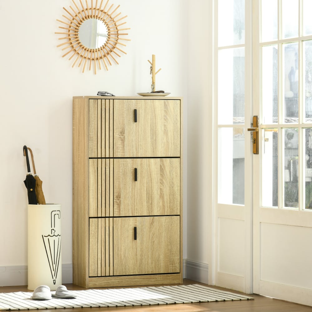 Meuble à chaussures design Urban Craft 3 portes abattantes 3 étagères