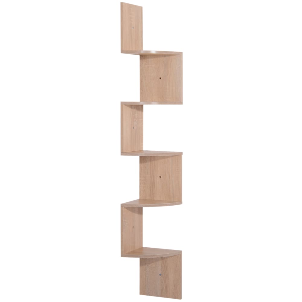 Etagère d'angle design zig zag 5 niveaux