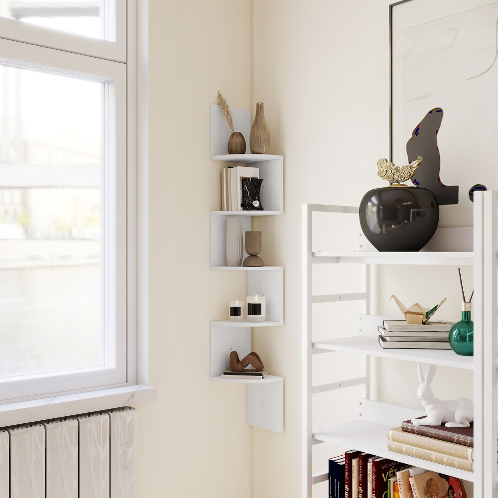 Zickzack-Eckregal, 5 Ebenen Design - Maisons Du Monde