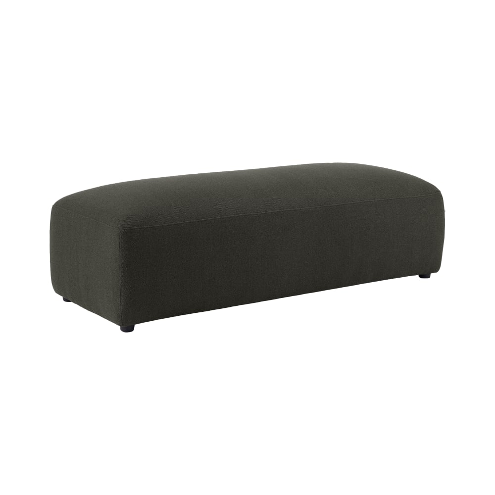 Pouf en tissu 2 places vert foncé — Beyit
