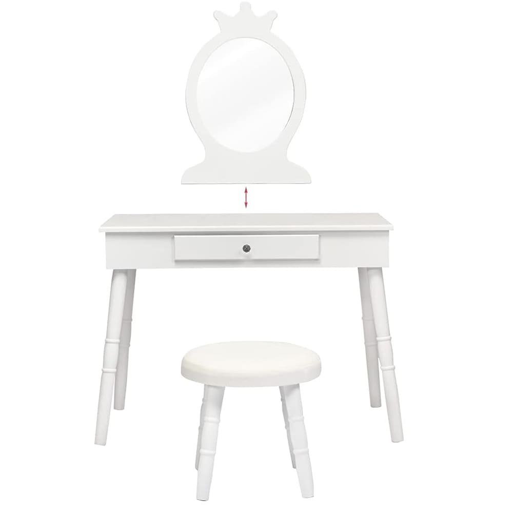 Coiffeuse pour enfants avec tabouret