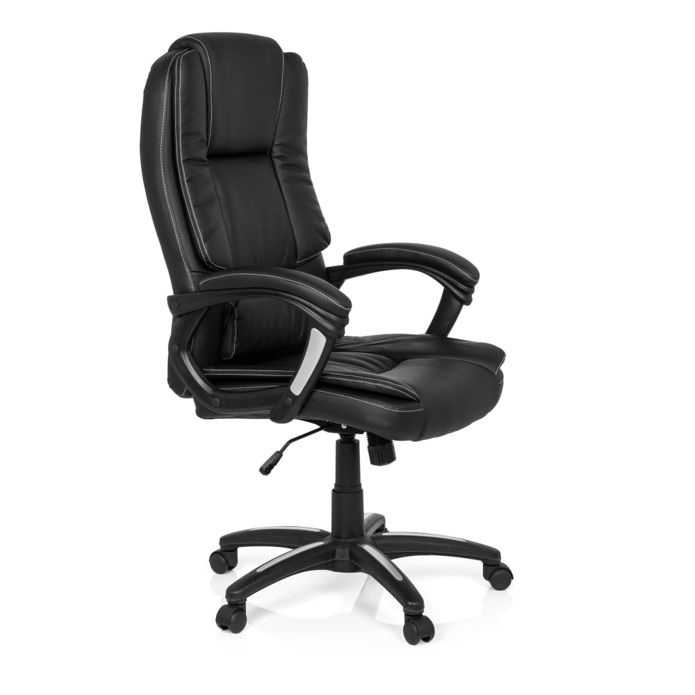 Home Office Bürostuhl aus Kunstleder, Schwarz - Maisons Du Monde