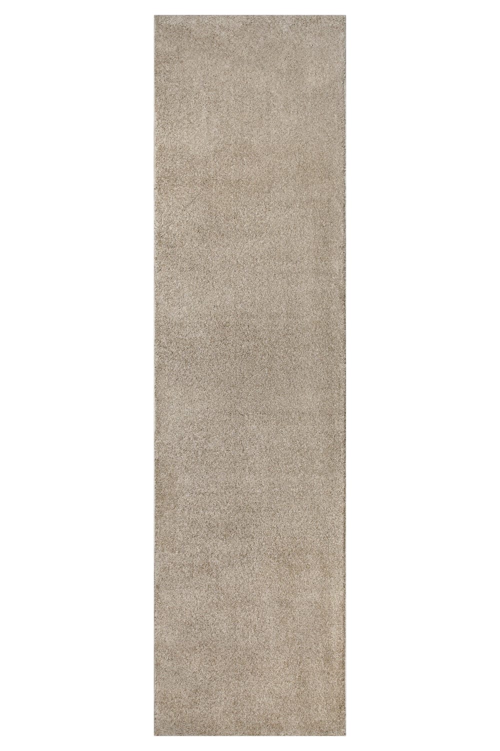 Tapis uni poils beige - sable
