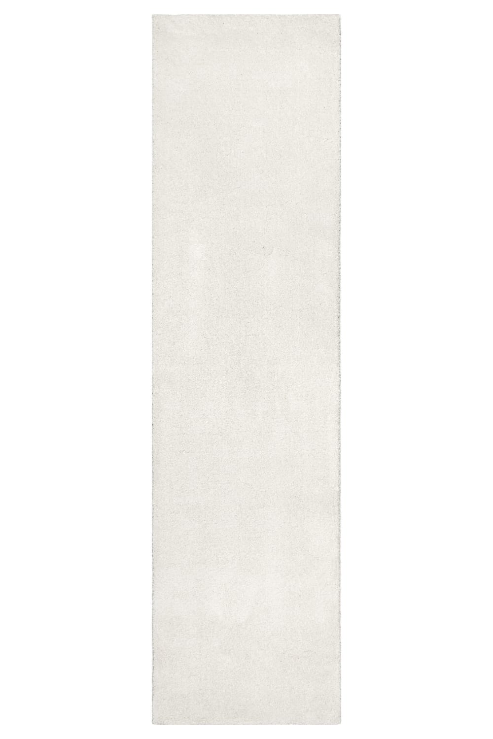 Tapis uni poils beige - ivoire