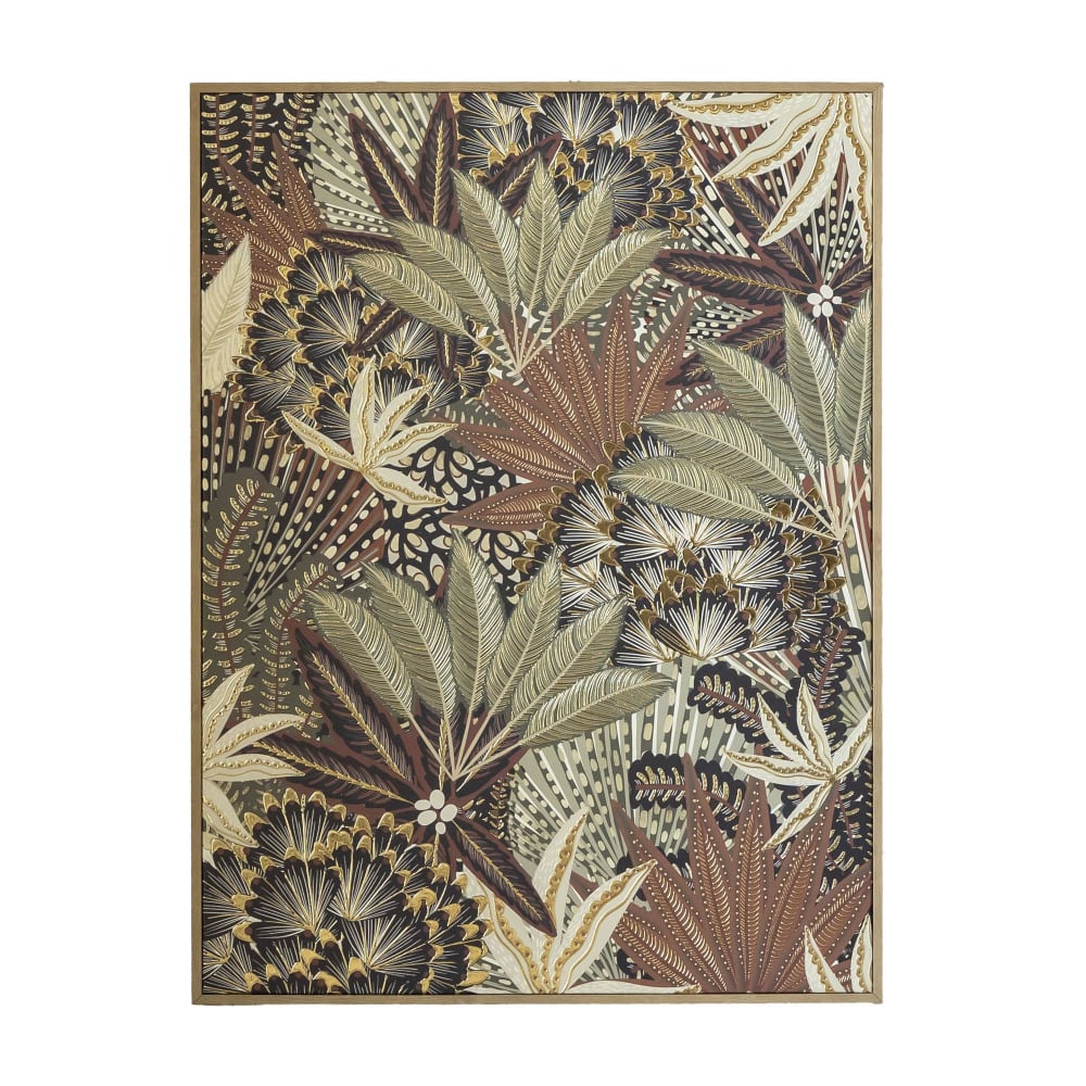 Tableau, toile multicolore en bois