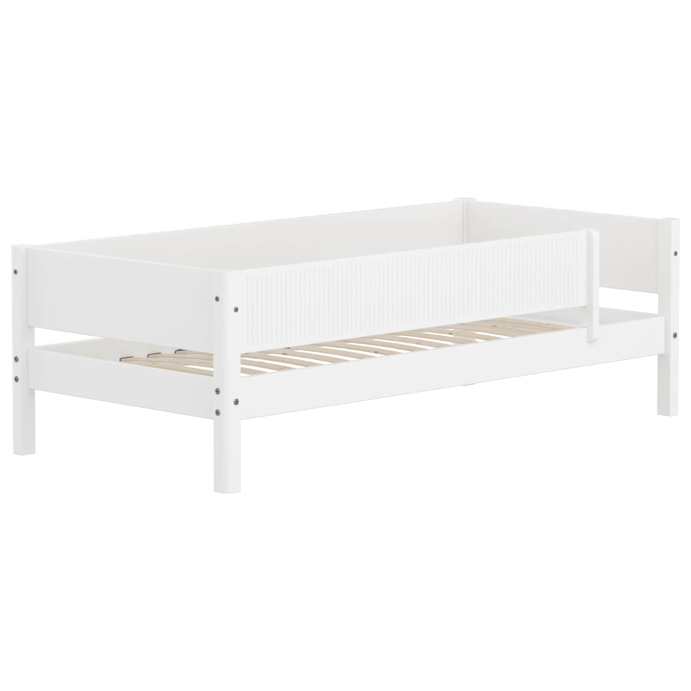 Banquette-lit avec barrière de sécurité effet bois blanc 90x200cm - Maisons du Monde