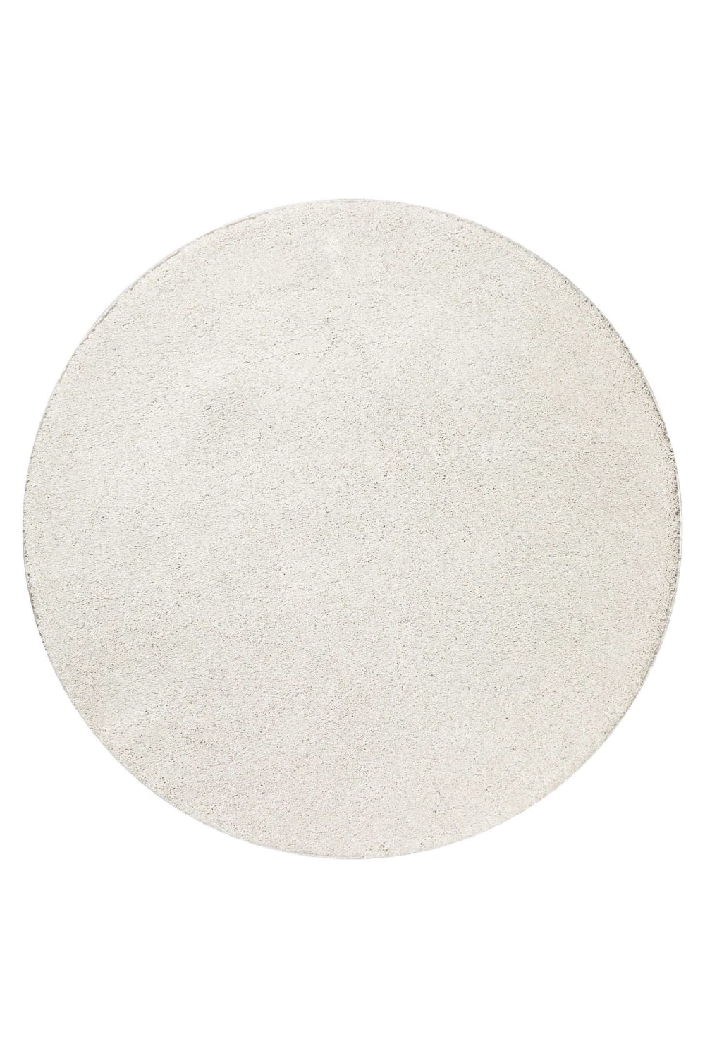 Wecon Home Uni-Teppich Kurzflor Beige Elfenbein hohe Dichte 200 rd. style modern Beige Öko-Tex Zertifikat Pes - Polyester
