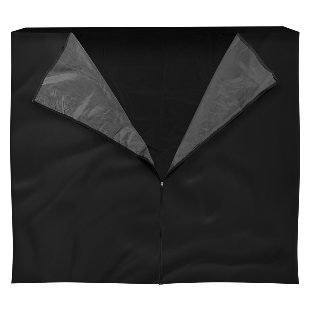ML-Design Kaminholzregal Abdeckung 240 x 165 cm Schwarz aus Polyester wetterfest Schwarz Pes - Polyester