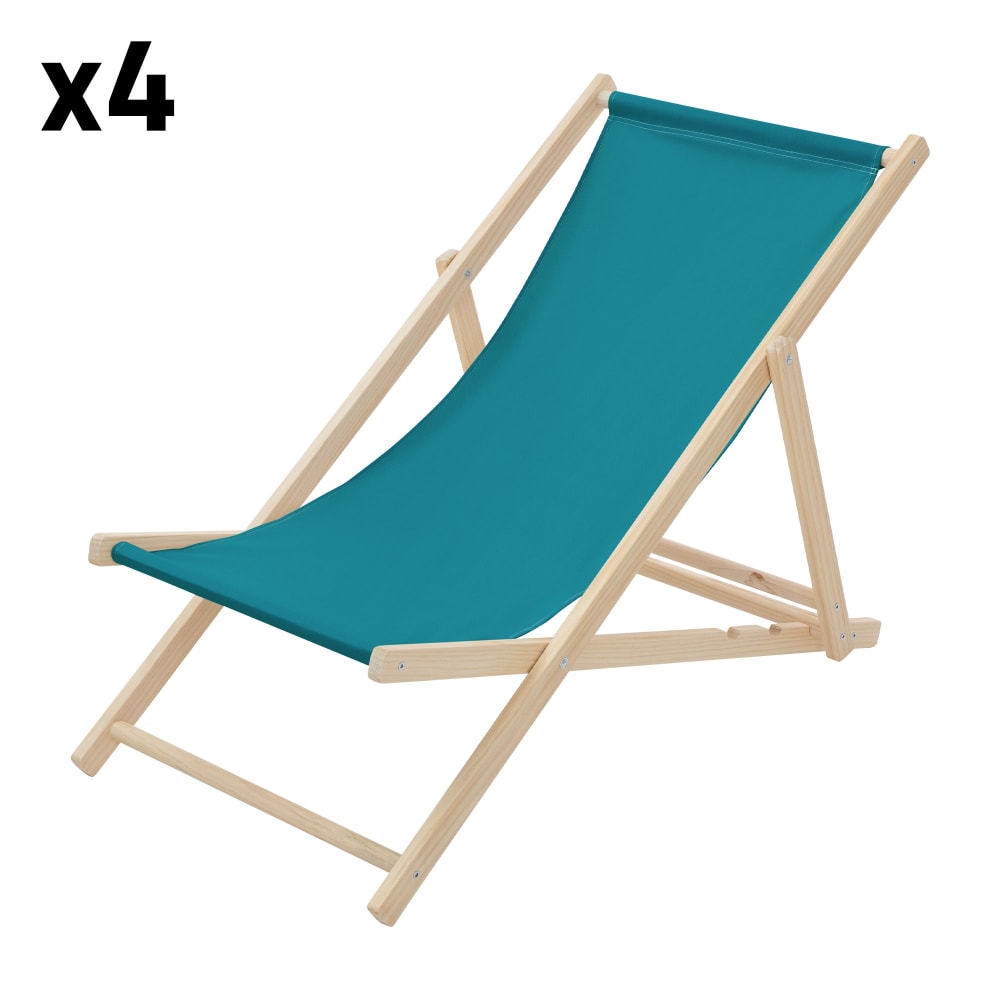 ECD Germany 4x Sillas de playa